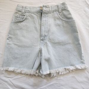Continental America Light Blue Frayed Hem Women’s Denim Shorts